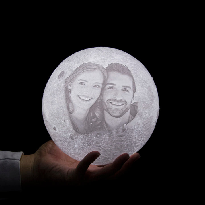 Personalized 3D Printing Moon Lamp Customized Photo Text Night Light