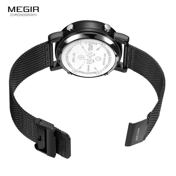 Men's Watch Fashion Stainless Steel Mesh Strap Wristwatch