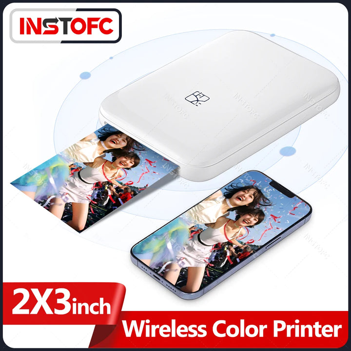 MT53 Color Photo Wifi Printer Portable Mobile Phone Mini Bluetooth