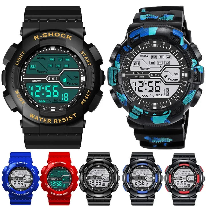 R-Shock  Watch Large Dial Waterproof Luminous