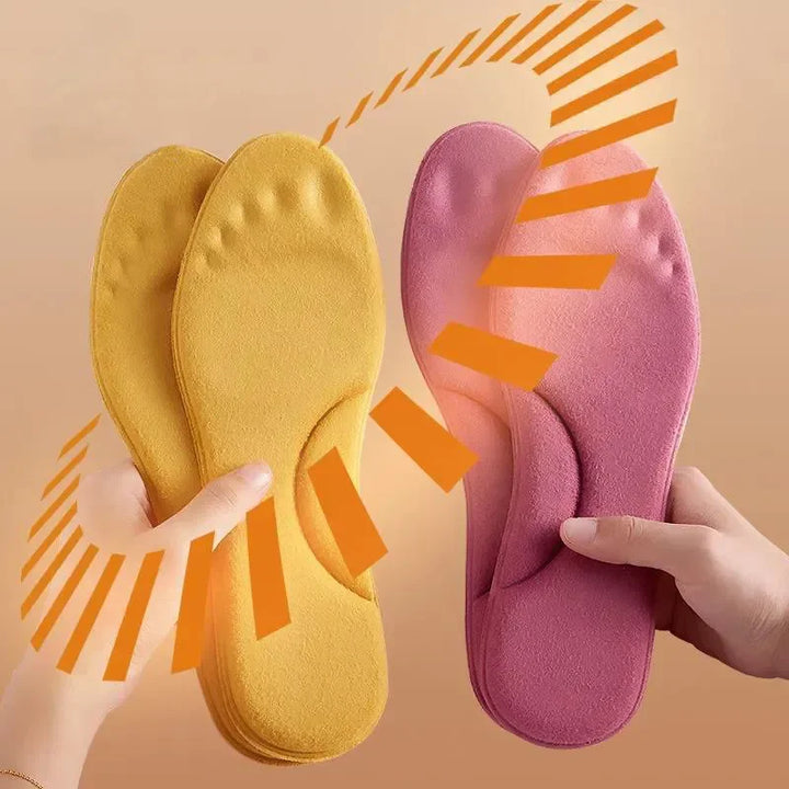 4D Massage Warm pile Shoes Insoles Super Soft Latex Sports Insole