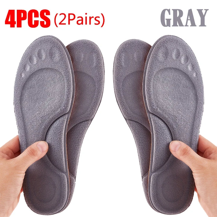 4D Massage Warm pile Shoes Insoles Super Soft Latex Sports Insole