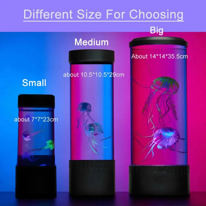 Color Changing Jellyfish Lamp Usb/Battery Powered Table Night Light