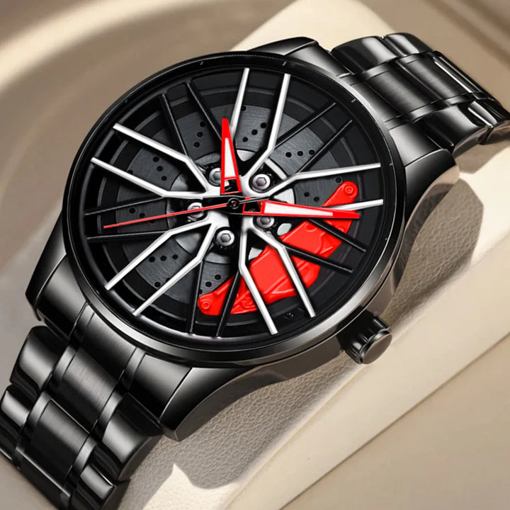 2024New Car Watch Rotating Dial Quartz Movement Stainless Steel