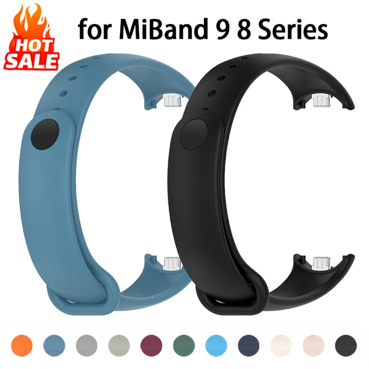 Silicone Strap for Xiaomi Mi Band 9 8 Strap NFC Sport