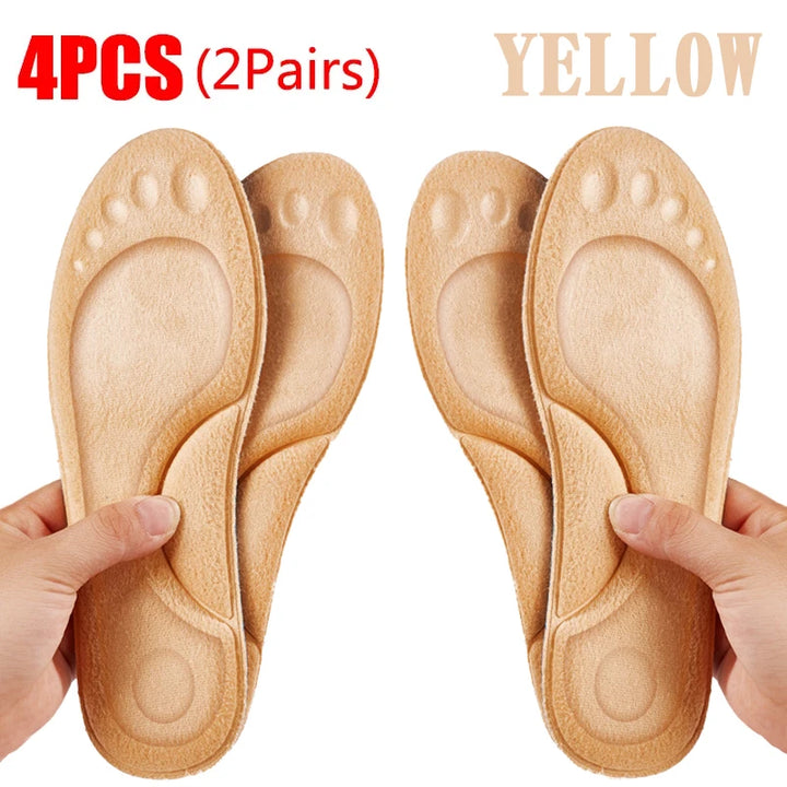 4D Massage Warm pile Shoes Insoles Super Soft Latex Sports Insole