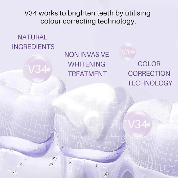 V34 Teeth Whitening Toothpaste 5D Tooth Whitener Strips Oral