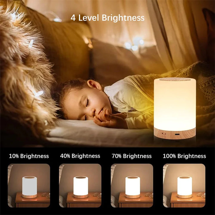 Smart LED Night Light, Portable Touch Control Table Lamp