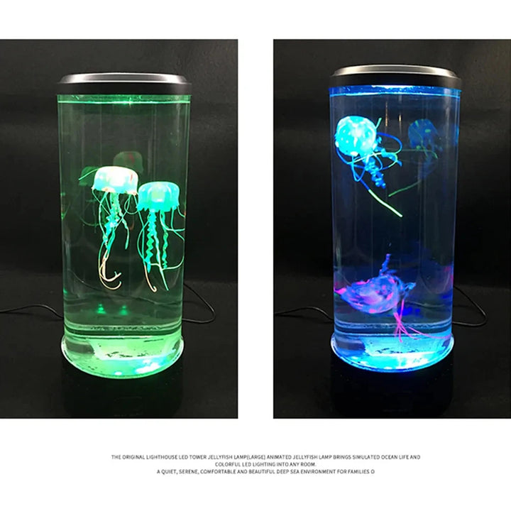 Color Changing Jellyfish Lamp Usb/Battery Powered Table Night Light