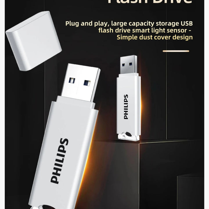 Philips USB Flash Drive 2.0, 64GB, Storage Expansion for Photos, Videos, Music, Files