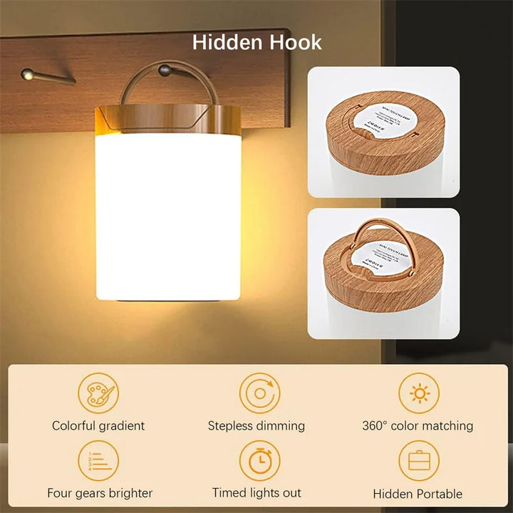 Smart LED Night Light, Portable Touch Control Table Lamp