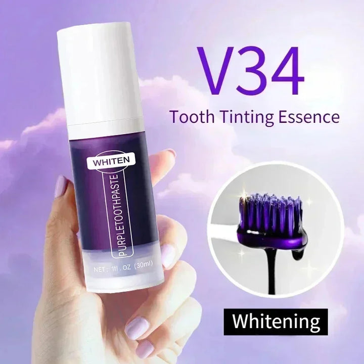 V34 Teeth Whitening Toothpaste 5D Tooth Whitener Strips Oral