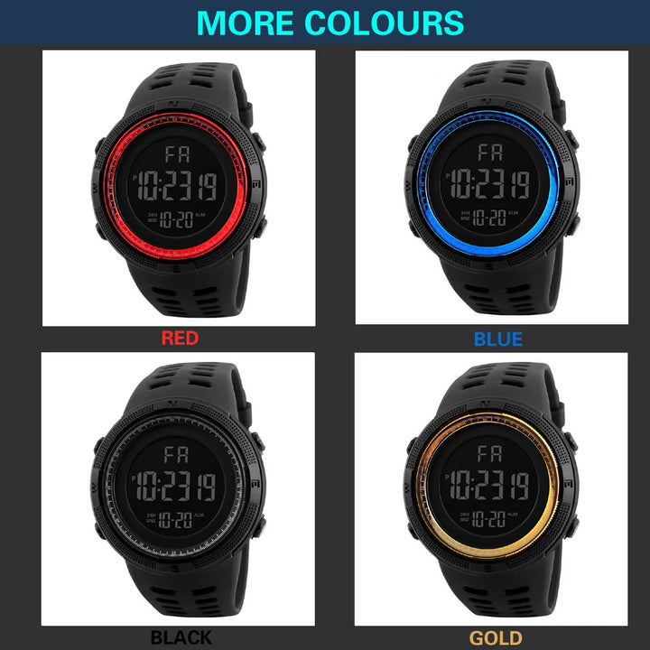 Watch For Mens  Sports Watches Luminous Multifunction LED