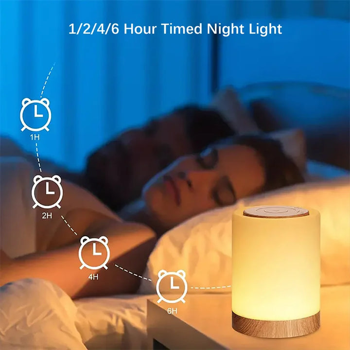 Smart LED Night Light, Portable Touch Control Table Lamp