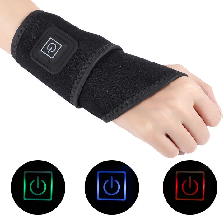 Electrically Heated Wrist Support sleeve Adjustable Wrist guard Breathable