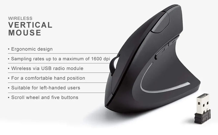 Vertical Mouse Ergonomic 2.4GHz Wireless