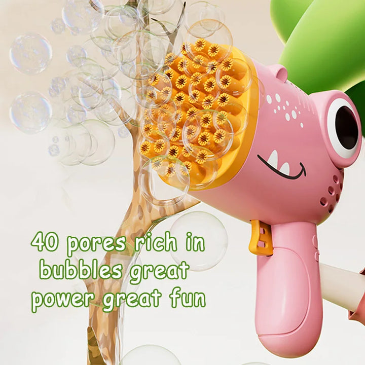 40 Hole Dinosaur Bubble Handheld Bubble Machine