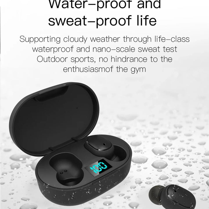 E6S TWS Wireless Headphones Sports Waterproof Bluetooth 5.0