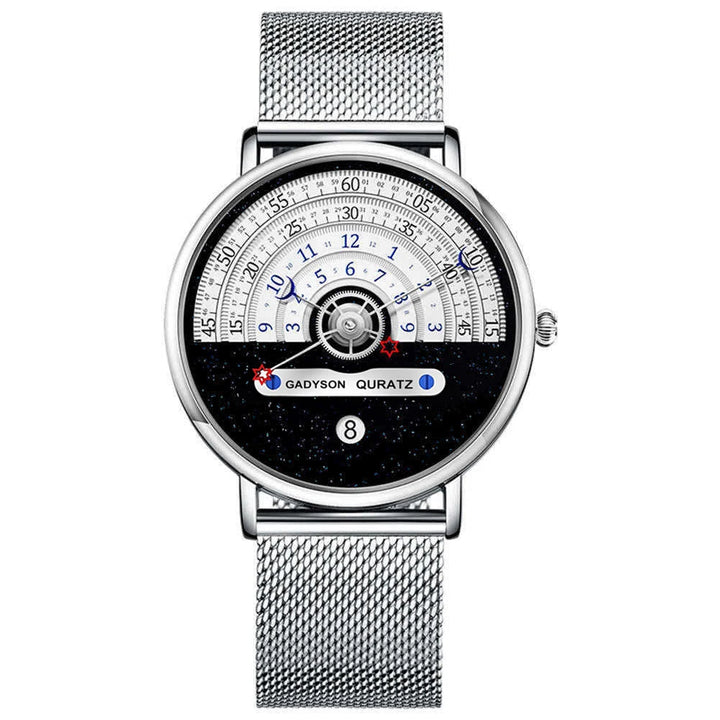 Exclusive stainless steel wristwatch