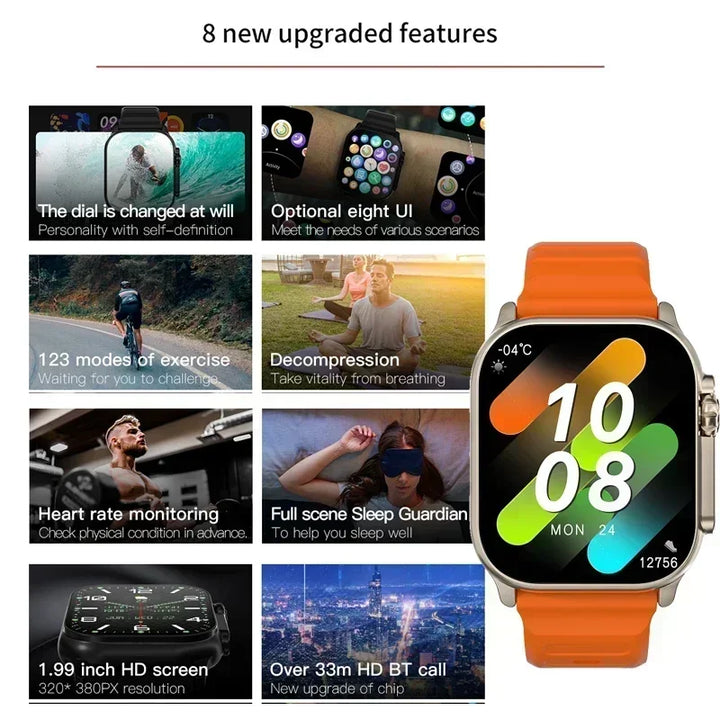 Xiaomi T900 Ultra 2 Smart Watch Men 49mm Series 8