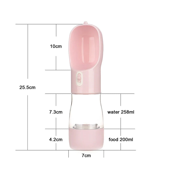 Portable Dog Water Bottle Food and Water