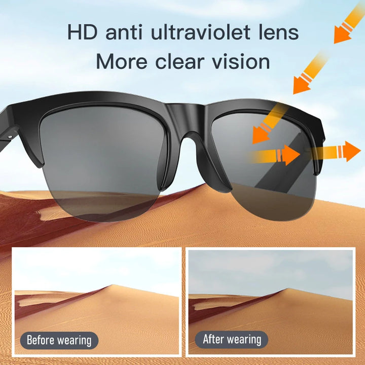 Lenovo Smart Glasses Polarized Sunglasses with AI Dimming