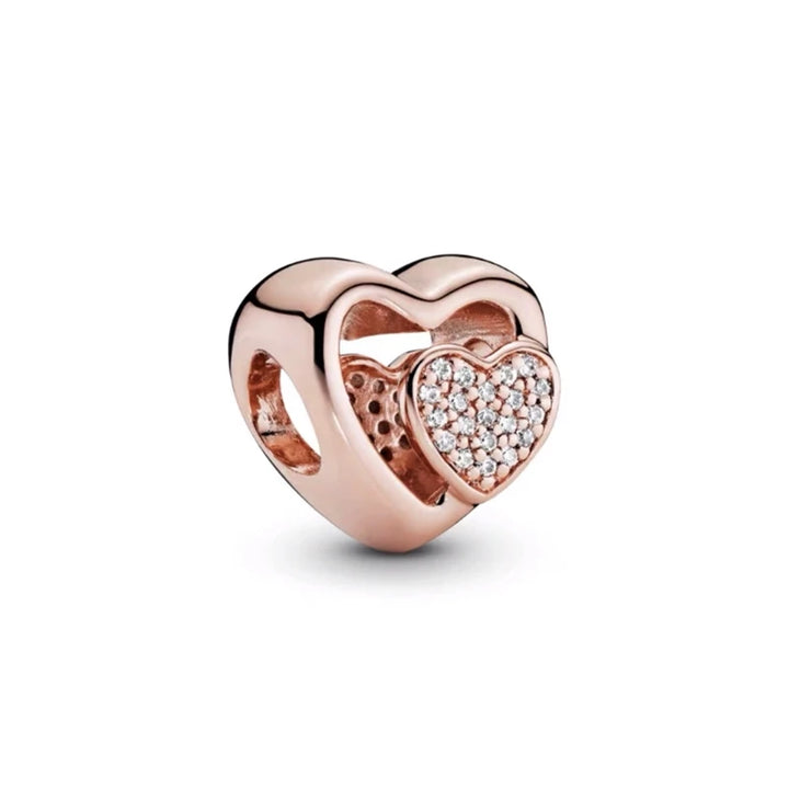 Rose Gold Jewelry Series Beads Fit Original  925 Pandora Bracelet