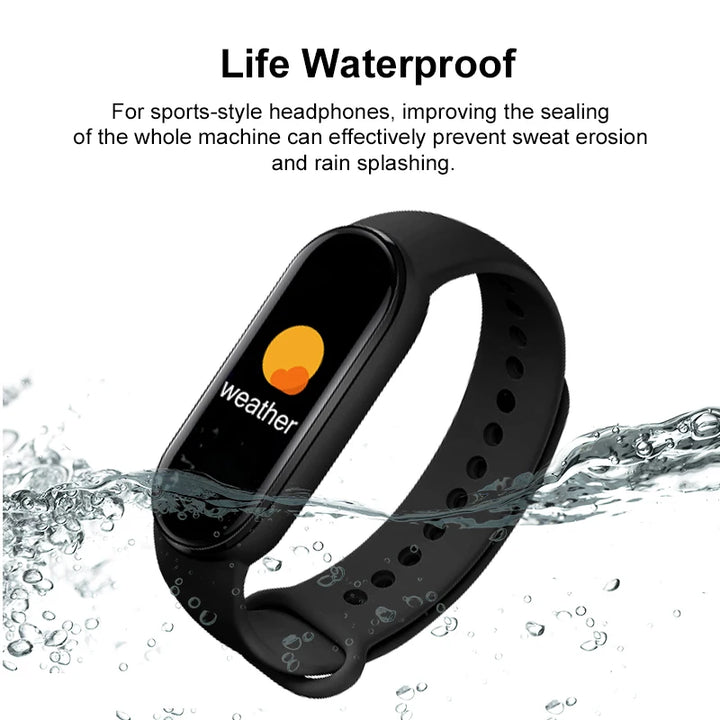 M6 Smart Watch Band  Monitor Waterproof Multi-function Watches