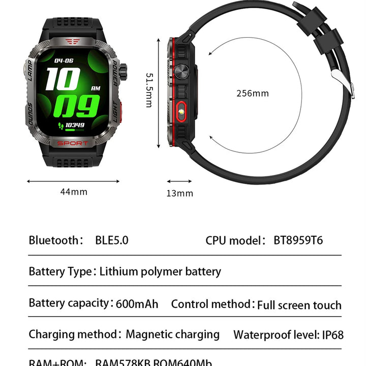 SUPER Smart Watch Military GPS