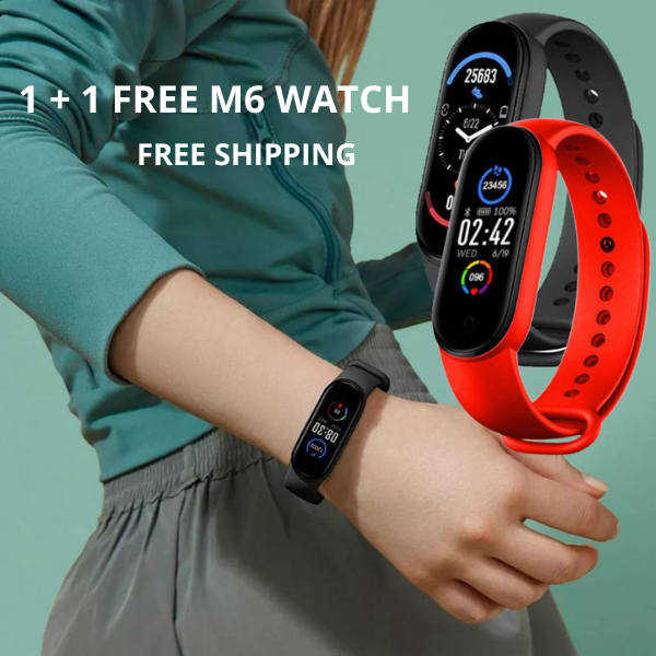 1 + 1 FREE Original M6 Smart Watch Multifunctional Waterproof